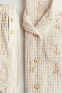 2-Piece Cotton Seersucker Set