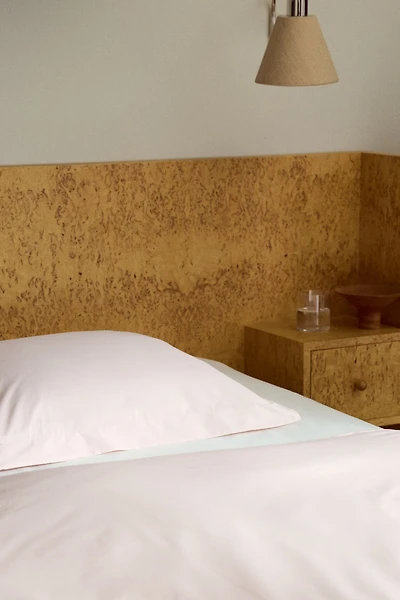 Twin Cotton Percale Duvet Cover Set