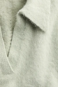 Alpaca-Blend Sweater Vest