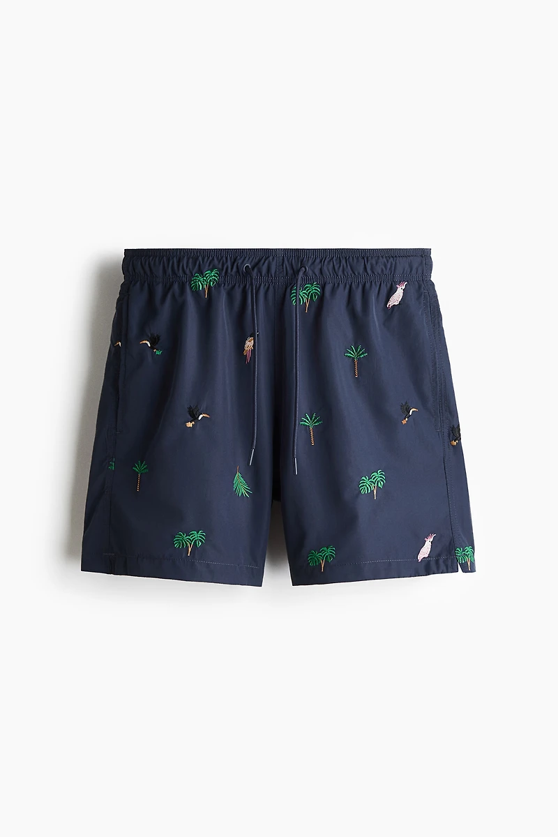 Patterned Swim Shorts