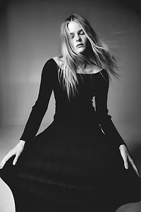 Ribbed Off-the-Shoulder Dress