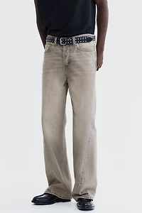 Loose-Fit Straight Twisted-Leg Jeans