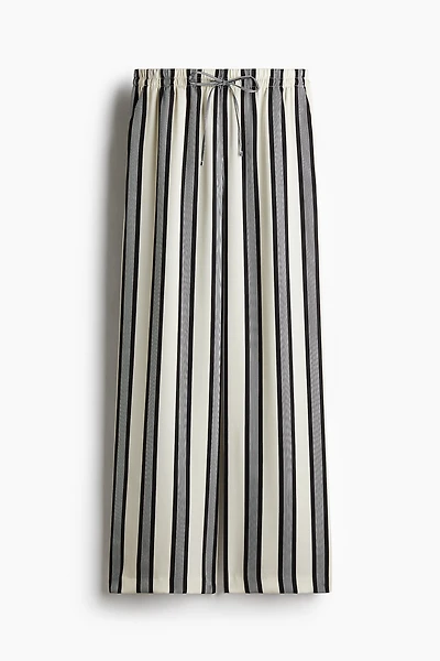 Wide-Leg Drawstring Pants