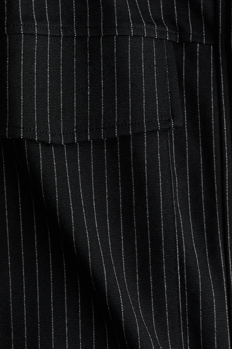 Funnel-Collar Jersey Jacket
