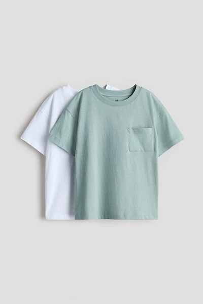 2-Pack Pocket-Detail T-Shirts