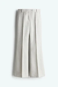 Flared Creased Pants