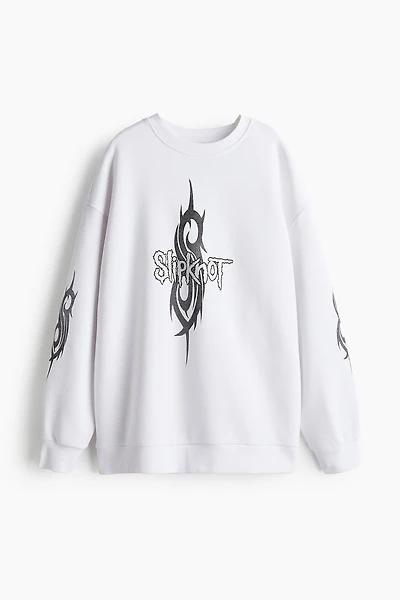 Oversized Printed Sweatshirt