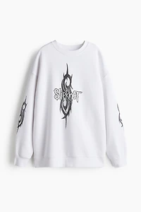 Oversized Printed Sweatshirt