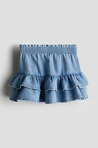 Tiered Denim Skirt