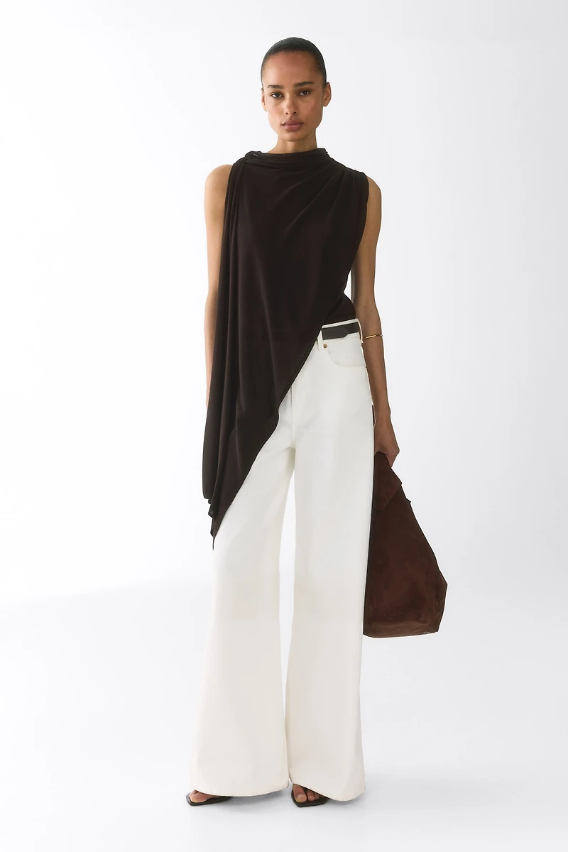 Draped Viscose Top