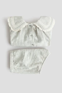 2-Piece Cotton Muslin Set