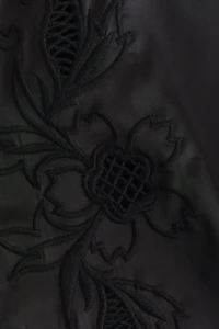 Tie-Front Satin Blouse