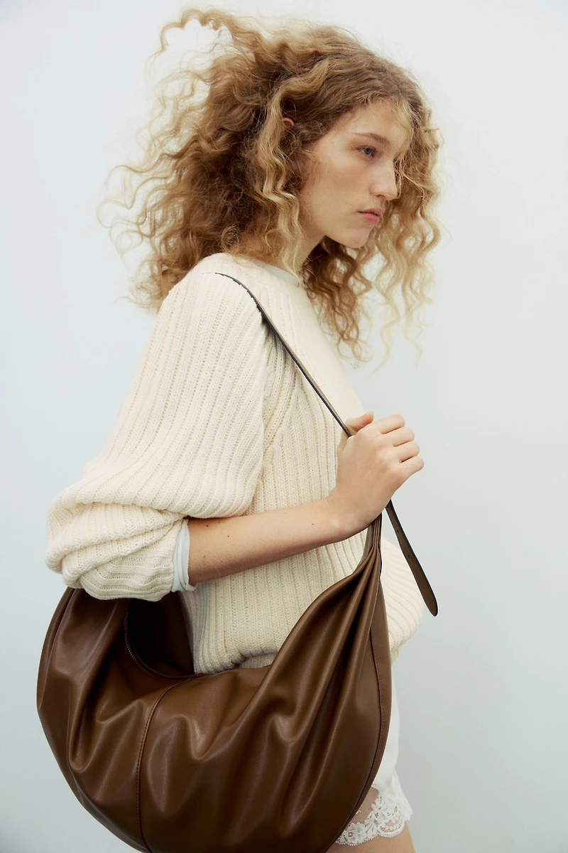 Chandail en tricot côtelé