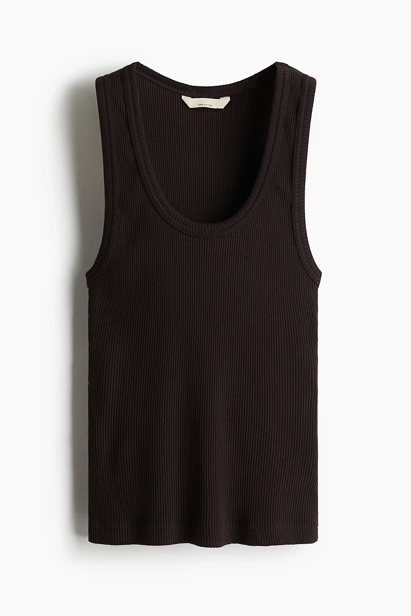 Ribbed Pima Cotton Tank Top