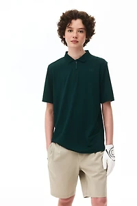 Regular-Fit Half-Zip Sports Polo Shirt