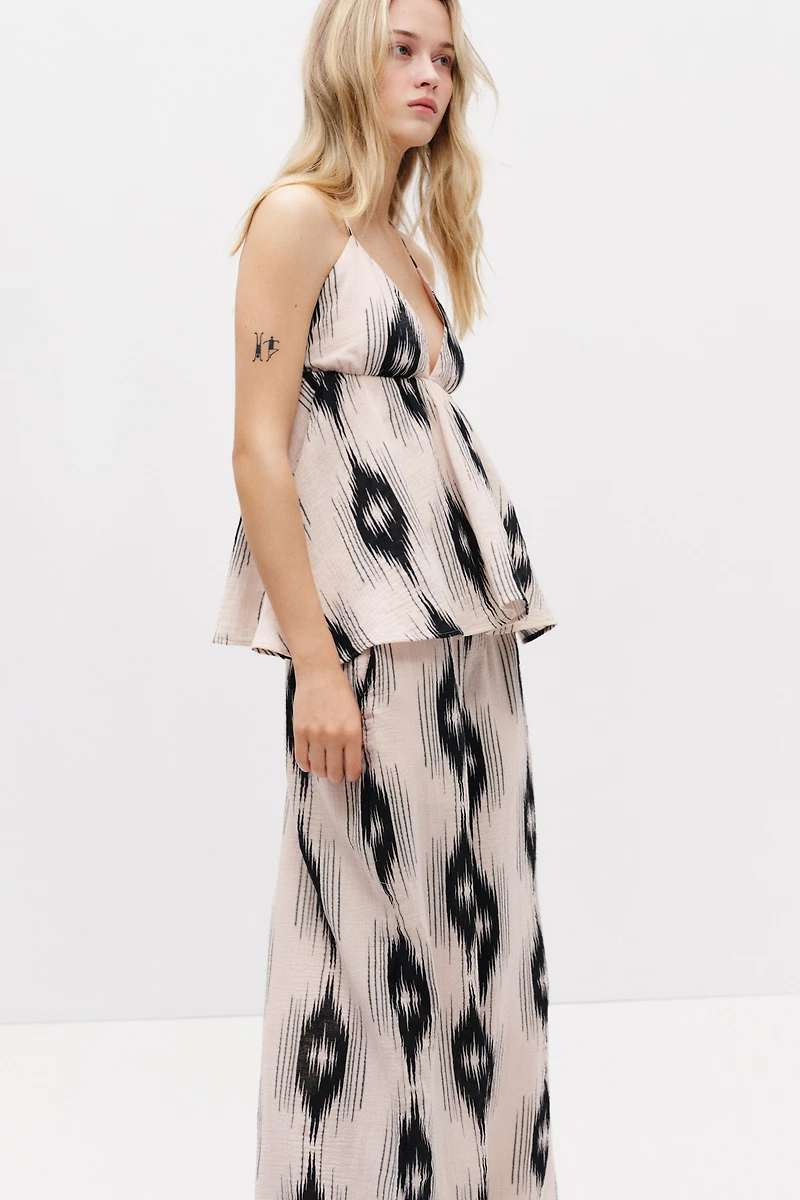 Cotton halterneck top