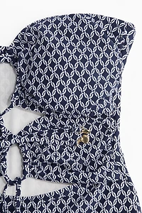 Padded-Cup High-Leg Swimsuit
