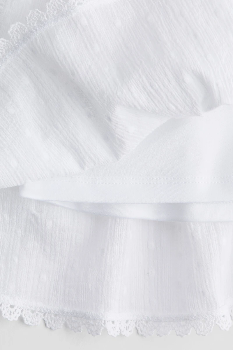 Tiered Cotton Skort