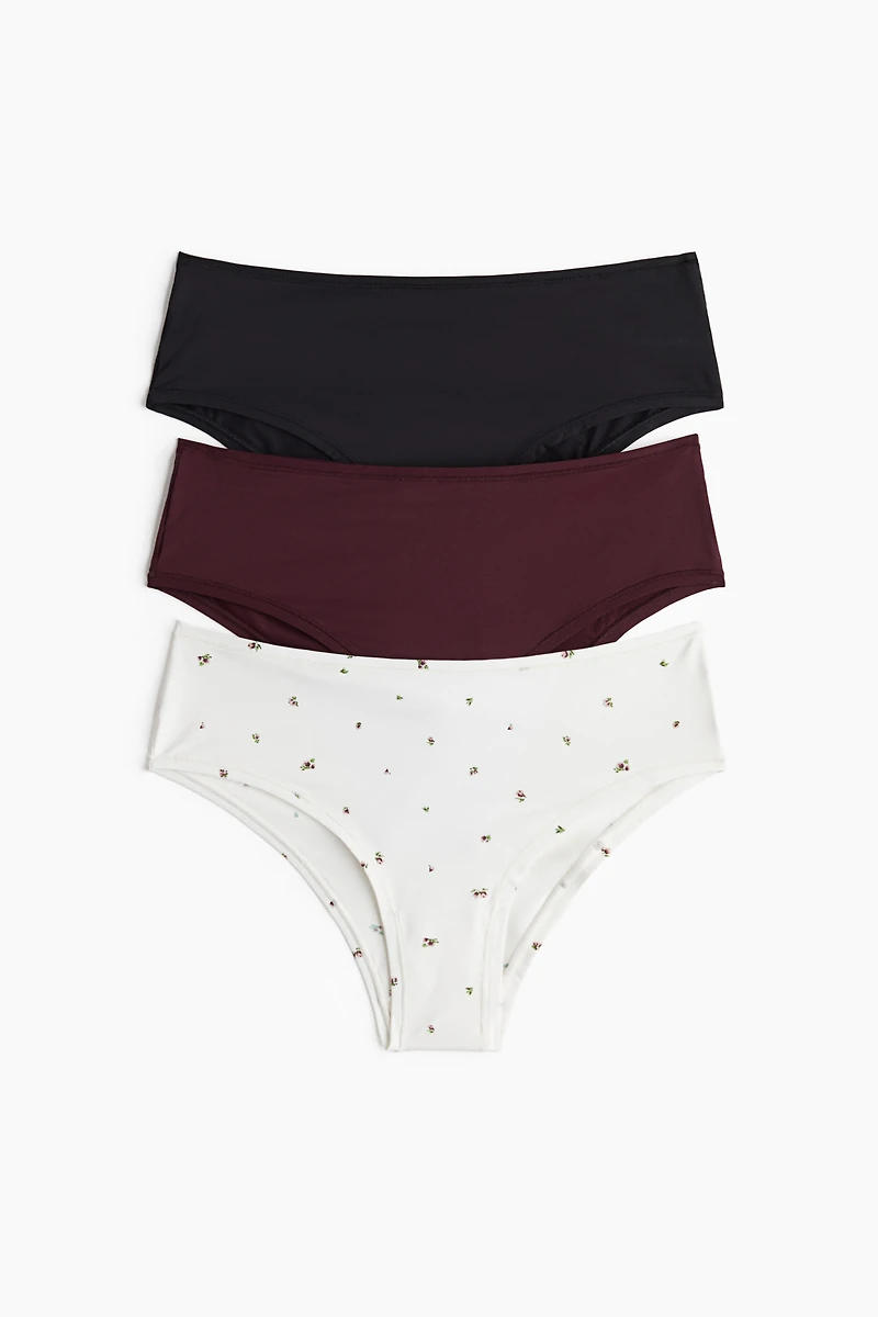 Lot de 3 culottes Hipster en microfibre