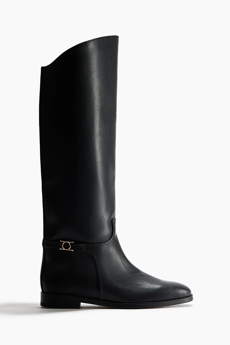 Strap-Detail Boots