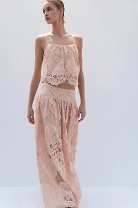 Scalloped Lace Skirt
