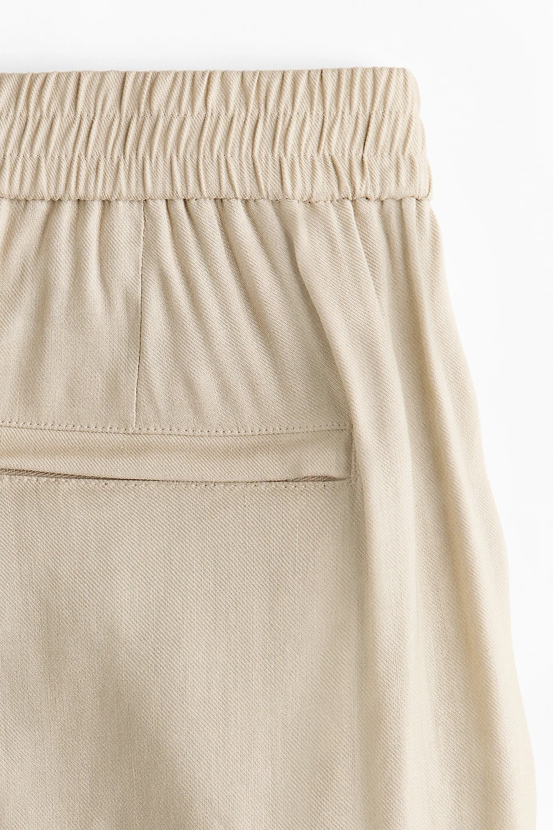Easy Care Loose-Fit Linen-Blend Pants