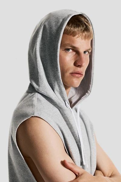 Regular-Fit Sleeveless Sports Hoodie with DryMove™