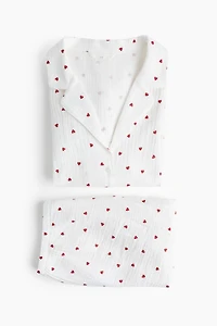 Pyjama MAMA en mousseline de coton