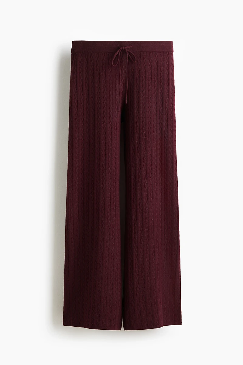 Cable-Knit Pants