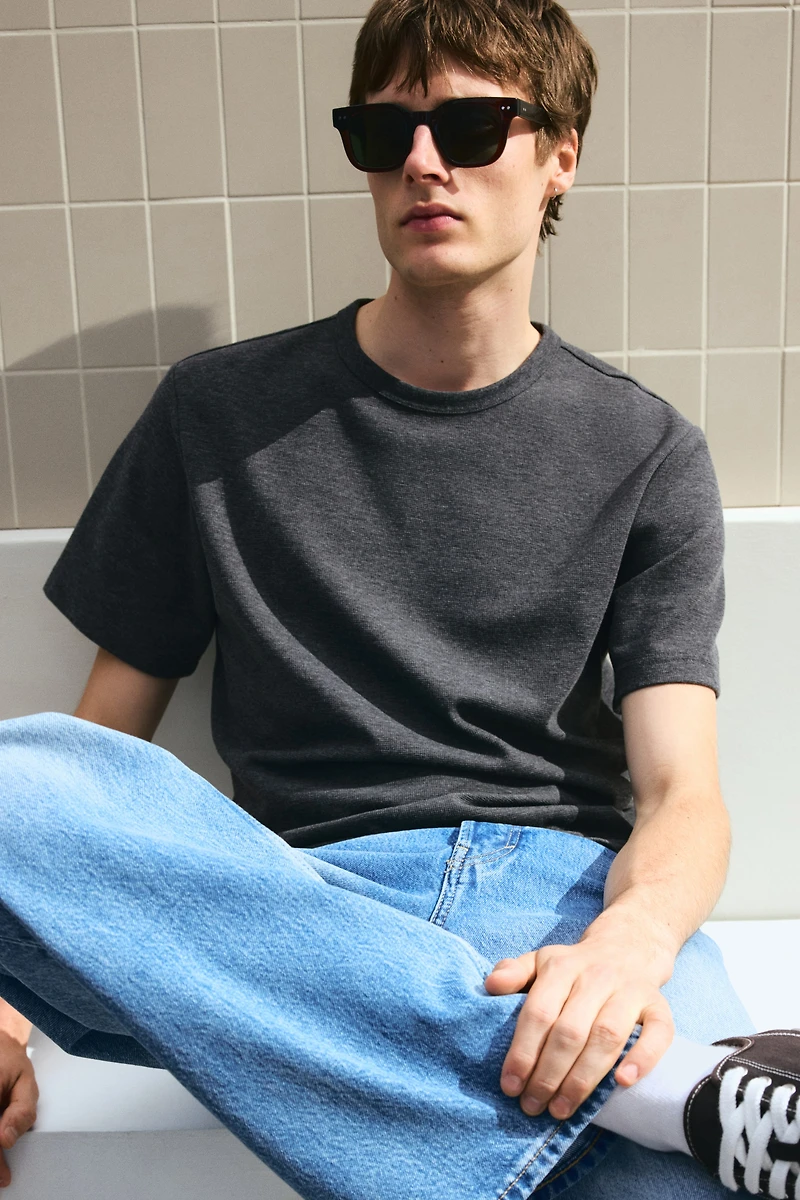 Regular Fit Waffled T-shirt