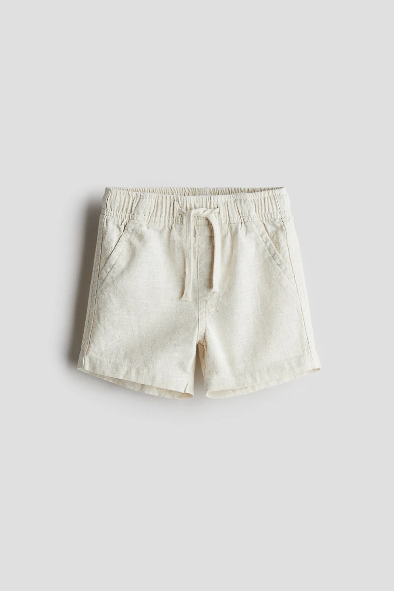 Linen-Blend Shorts