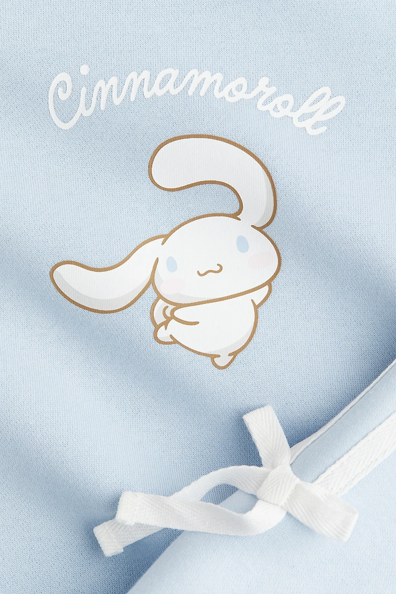 Oversized Sweatshirt with Printed Motif