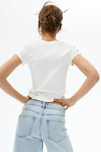 Denim Bermuda Shorts
