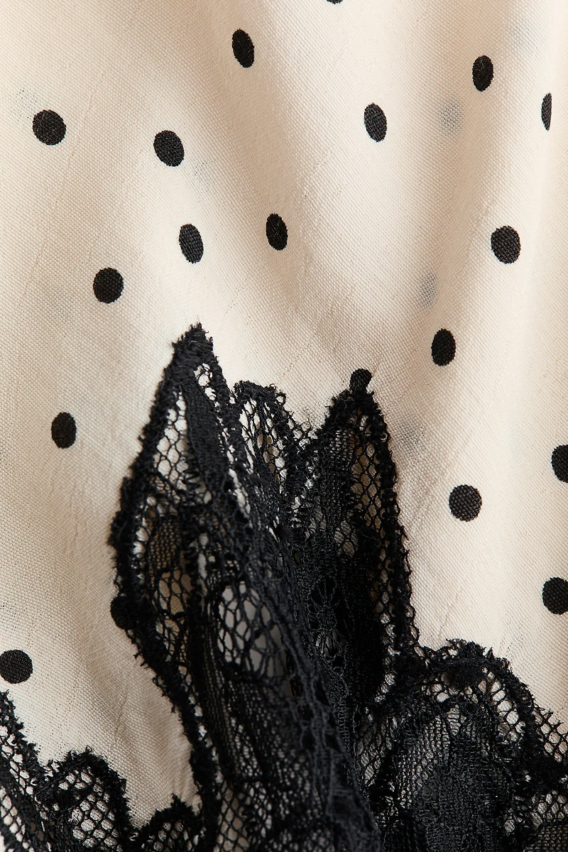 Lace-Trimmed Skirt