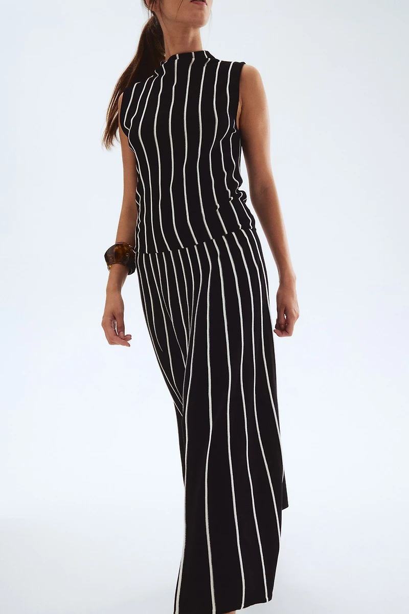 Robe longue en tricot