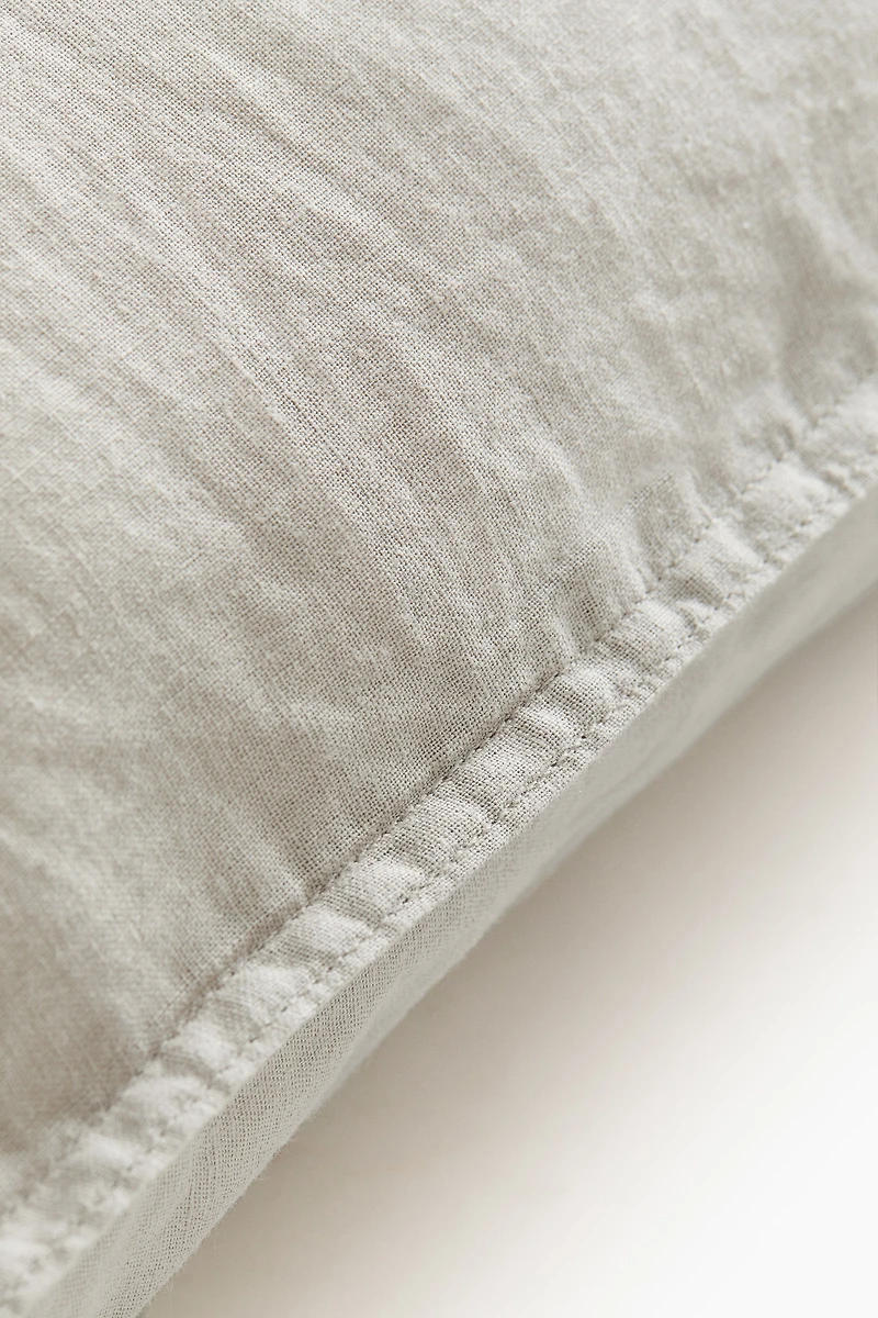 Washed Linen-blend Pillowcase