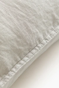 Washed Linen-blend Pillowcase