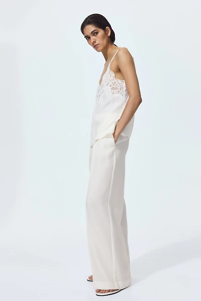 Wide-Leg Dress Pants