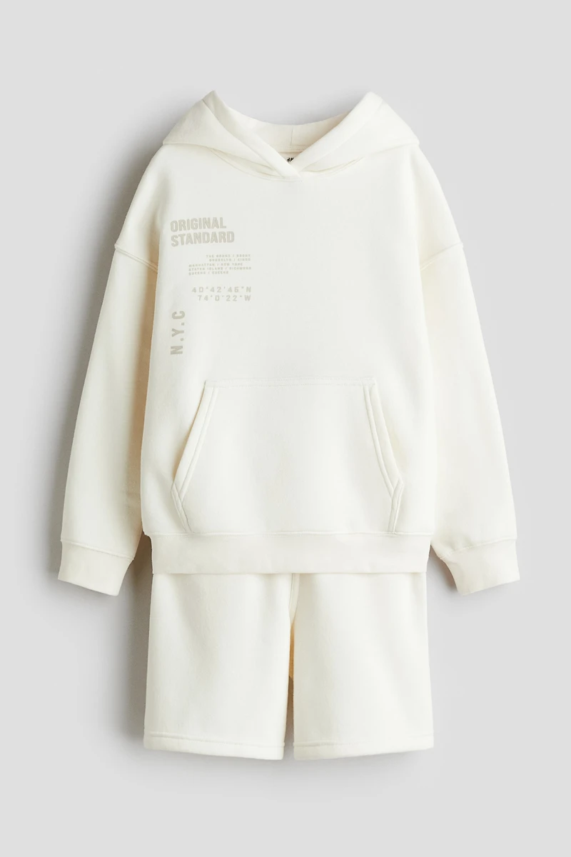 2-Piece Sweatshirt and Shorts Set