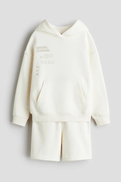 2-Piece Sweatshirt and Shorts Set