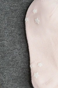 Lot de 2 collants antidérapants en fin tricot