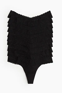 10-pack Lace Thong Briefs