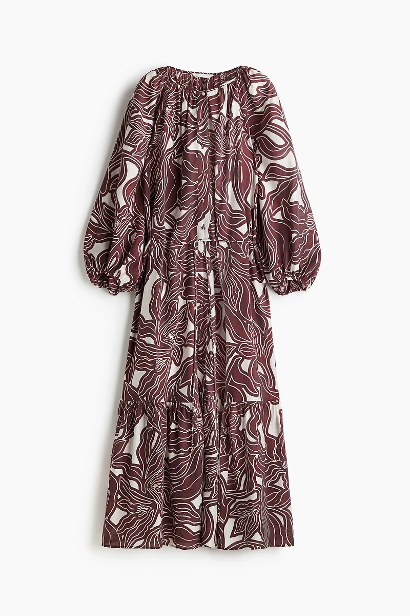 Oversized Tie-Belt Dress