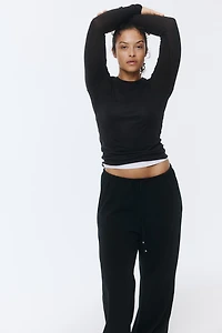 Cotton Drawstring Pants