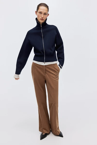 Cardigan with Zipper