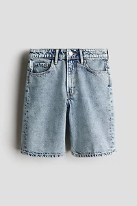 Loose-Fit Denim Shorts