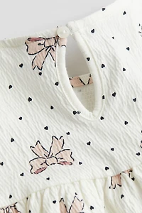 Robe en jersey froissé