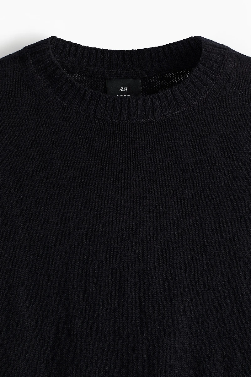 Regular-Fit Rolled Edge Sweater