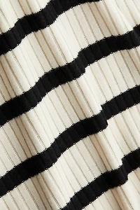 Wide-Leg Rib-Knit Pants