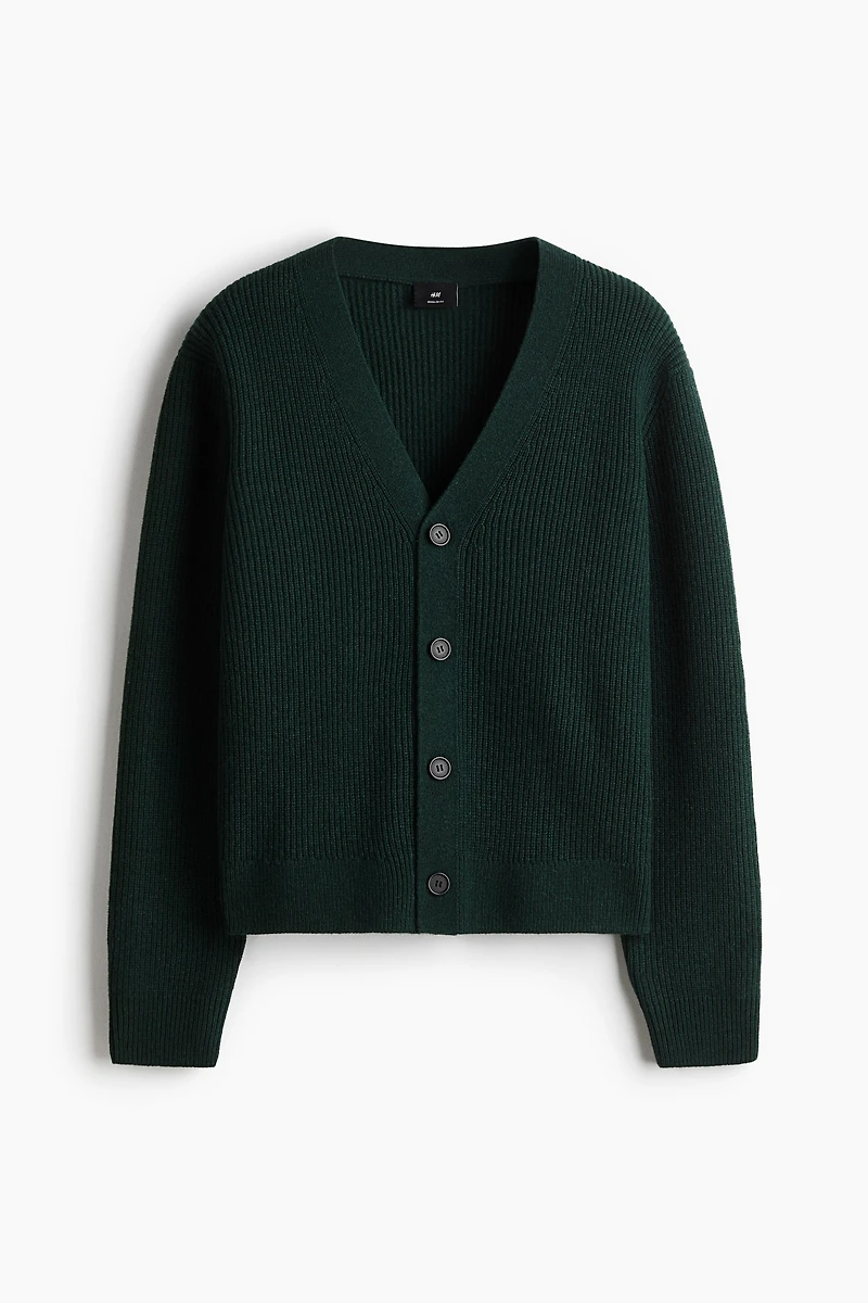 Regular-Fit Wool Cardigan